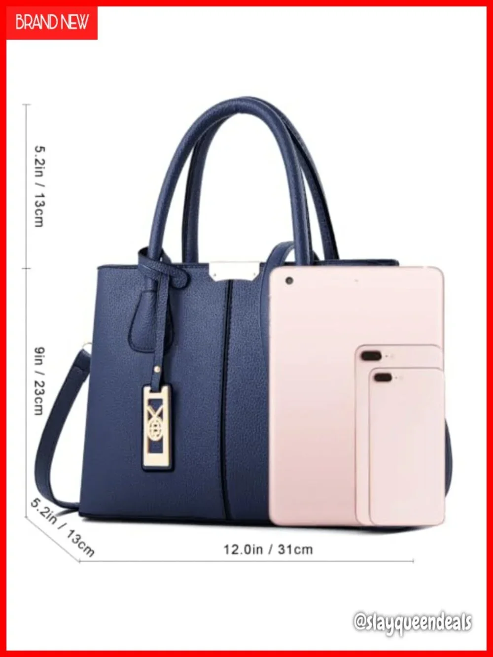 Leather Crossbody Tote Satchel Shoulder Bag Faux Leather Handbag